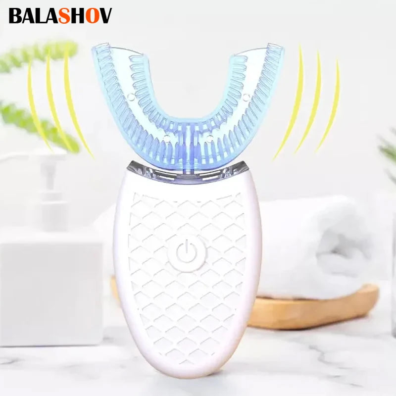 U Shape Degrees Intelligent Electric Toothbrush Sonic Automatic Tooth Brush 360 Degree Cleaning USB Charge Waterproof Toothbrush