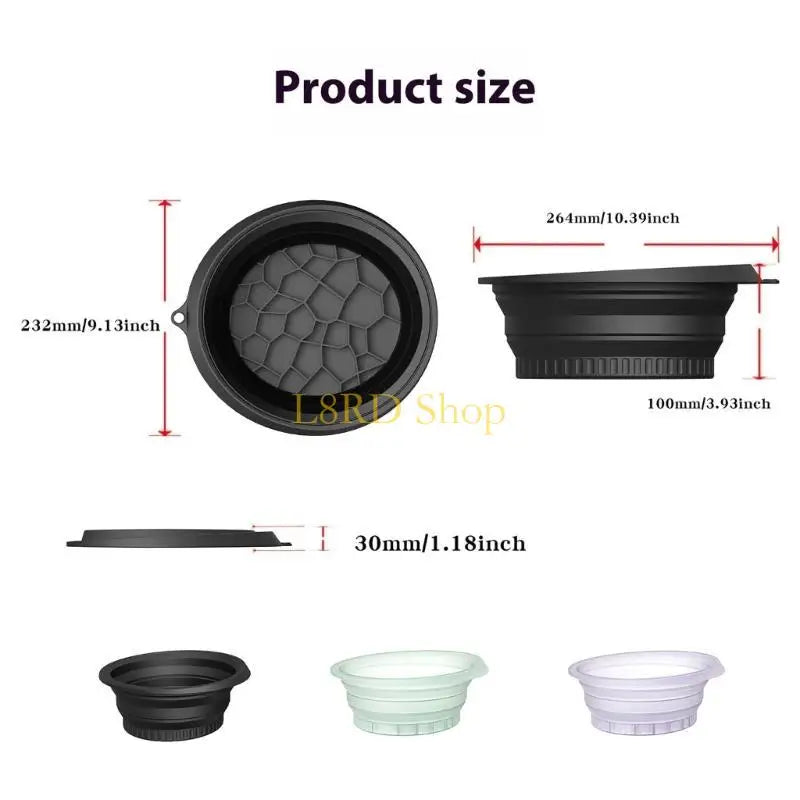 L8RD Ice Facials Washbasin Cooling Ice Face Bucket Silicone Face Ice Bath Bowl Unisex