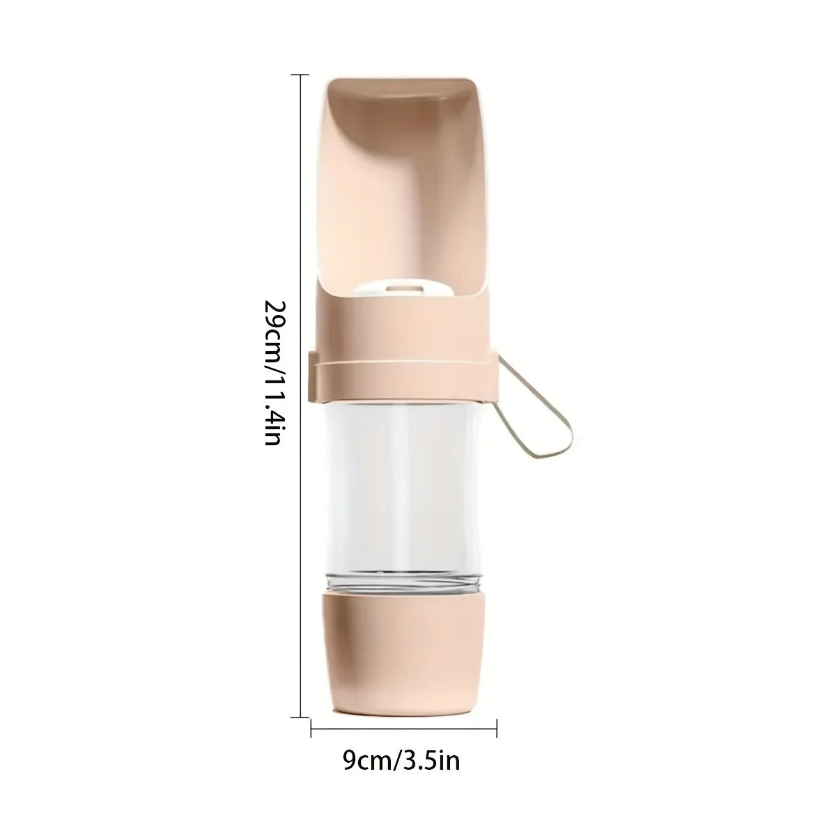 Portable Leak-Proof Dog Water Bottle - Durable Plastic Pet Hydration Dispenser with Ergonomic Handle
