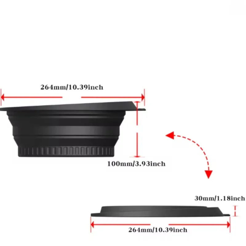 Portable Foldable Silicone Ice Basin With Built- In Ice Tray For Household Care Washing Ice Bath Facial Massage Bowl