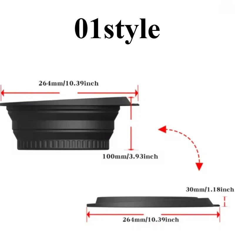 Portable Foldable Silicone Ice Basin With Built- In Ice Tray For Household Care Washing Ice Bath Facial Massage Bowl