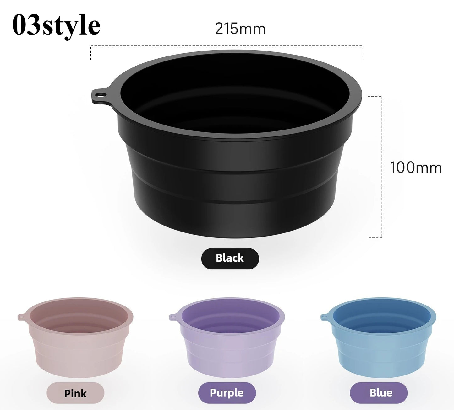 Portable Foldable Silicone Ice Basin With Built- In Ice Tray For Household Care Washing Ice Bath Facial Massage Bowl