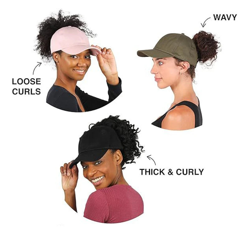 Fashion Simple Solid Color Back Magnetic Women's Cap Creative Design Shade Ponytail Convenient Sports Sun Hat Wholesale