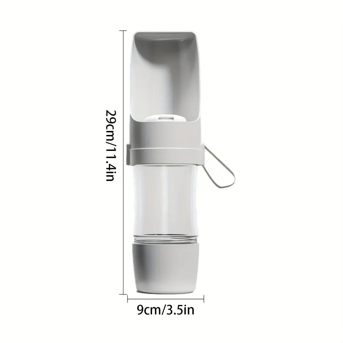 Portable Leak-Proof Dog Water Bottle - Durable Plastic Pet Hydration Dispenser with Ergonomic Handle