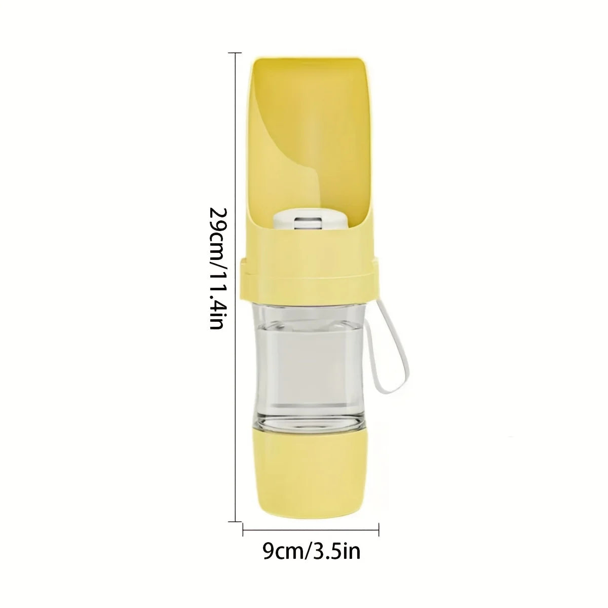 Portable Leak-Proof Dog Water Bottle - Durable Plastic Pet Hydration Dispenser with Ergonomic Handle