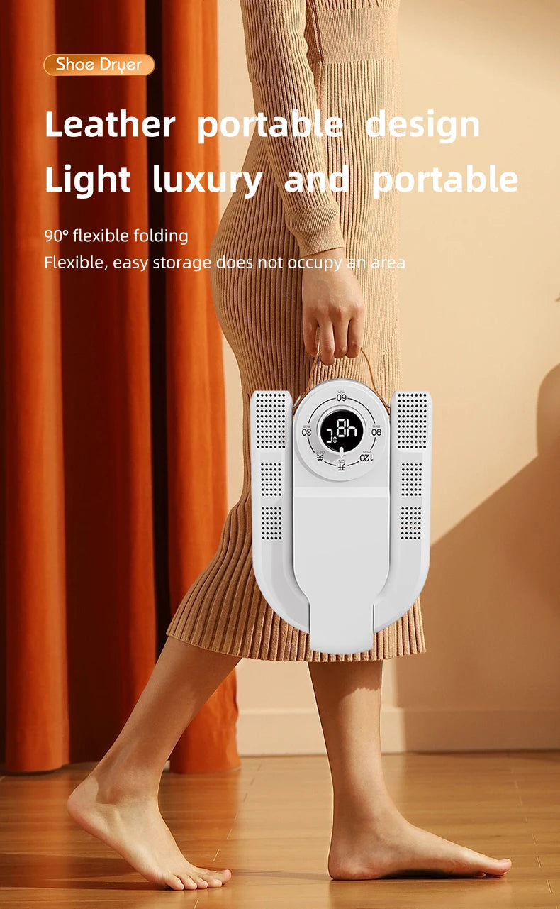 Household Shoe Warmer Heater Quick Drying Sterilizing Shoe Dryer-Intelligent Timer Shoe Dryer Adjustable Dryer
