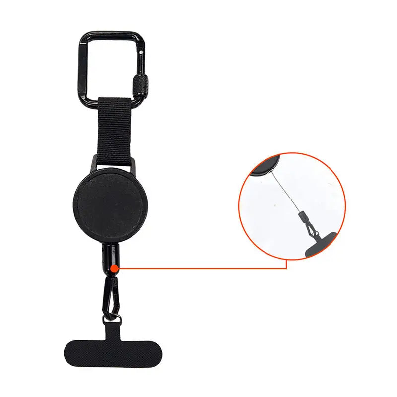 1/2/3 Pcs Retractable Lanyard Anti-Theft Phone Holder Travel Cellphone Lanyard Strap Smartphone Safety Tether With Belt Clip