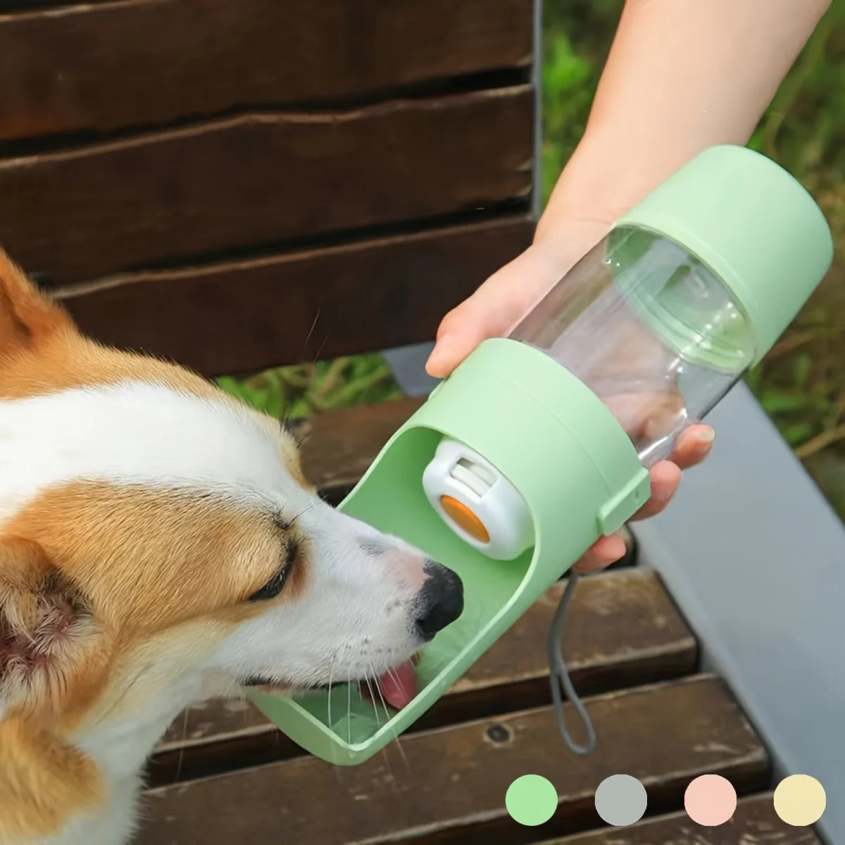 Portable Leak-Proof Dog Water Bottle - Durable Plastic Pet Hydration Dispenser with Ergonomic Handle
