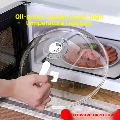 Microwave oven splash proof cover, heat-resistant bowl cover, household food grade plastic, microwave oven heating cover special