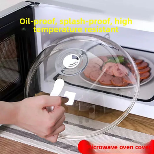 Microwave oven splash proof cover, heat-resistant bowl cover, household food grade plastic, microwave oven heating cover special