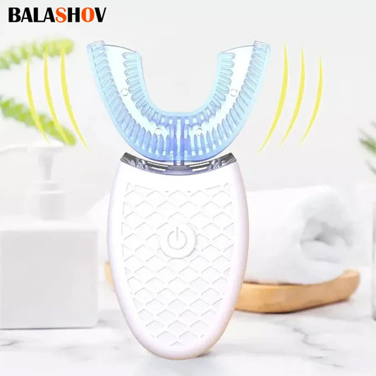 U Shape Degrees Intelligent Electric Toothbrush Sonic Automatic Tooth Brush 360 Degree Cleaning USB Charge Waterproof Toothbrush