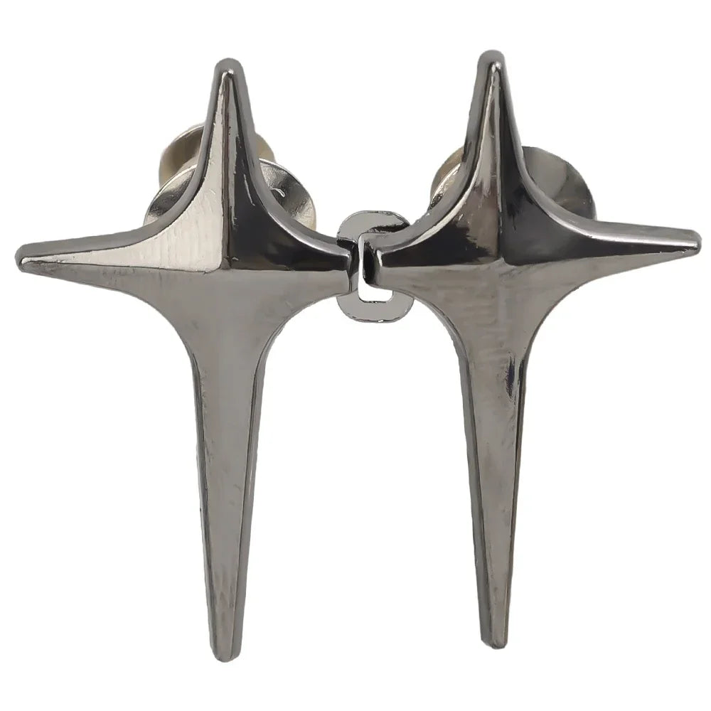 Adjustable Waist Cross Star Shape Jean Buttons- Metal Buttons Waist Tightener Clothing Pins Detachable