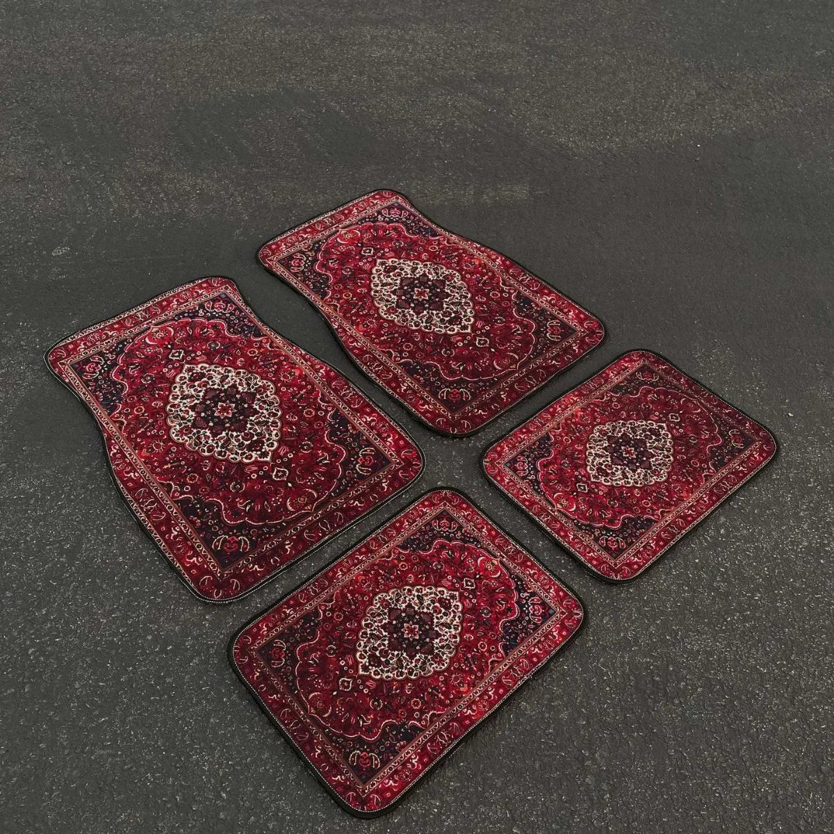 Car Universal Size Front Floor Mats Car Foot Mat Home Washable Carpet American Retro Soft Rug Non-slip Pad Cushion Easy Cleaning