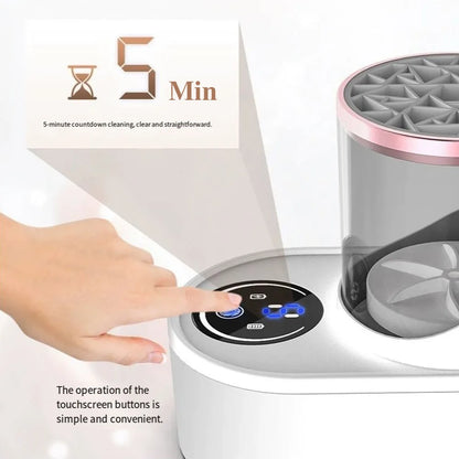 Electric Makeup Brush Cleaning Machine Beauty Tool Accessories USB Charging Makeup Brush Cleaning And Dryer Ladies' Holiday Gift