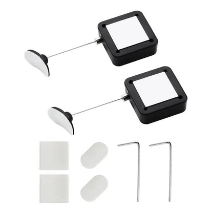 Hot-Retractable Remote Control Tethers, Remote Cable Lock , 6.6Ft /2M Remote Control Security Lock For TV 2 Pcs