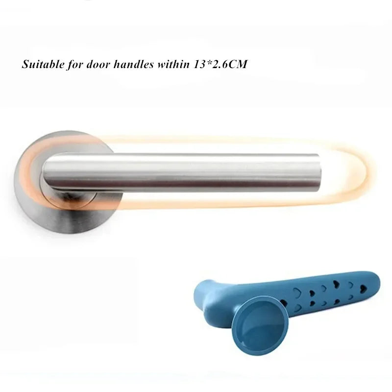 Anti-collision Silicone Door Knob Covers Handle Sleeve Gloves Protector for Household Bedroom Living Room Door Handle