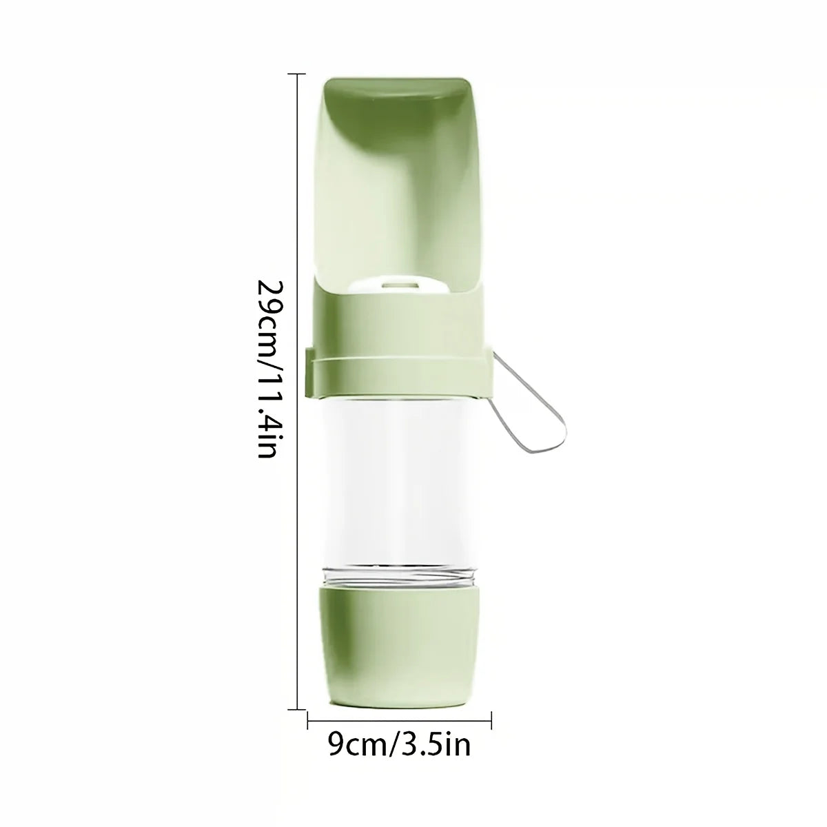 Portable Leak-Proof Dog Water Bottle - Durable Plastic Pet Hydration Dispenser with Ergonomic Handle