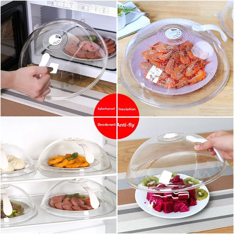 Microwave oven splash proof cover, heat-resistant bowl cover, household food grade plastic, microwave oven heating cover special