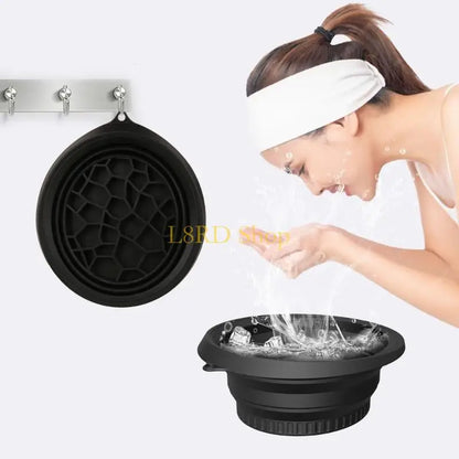 L8RD Ice Facials Washbasin Cooling Ice Face Bucket Silicone Face Ice Bath Bowl Unisex