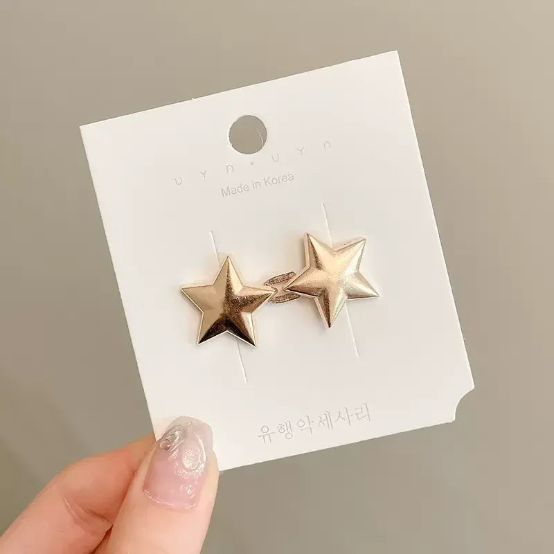 1/8set Tighten Waist Buckle Alloy Star Brooches Pins Clip Adjustable Snap Button Jeans Buttons Detachable Clothing Accessories