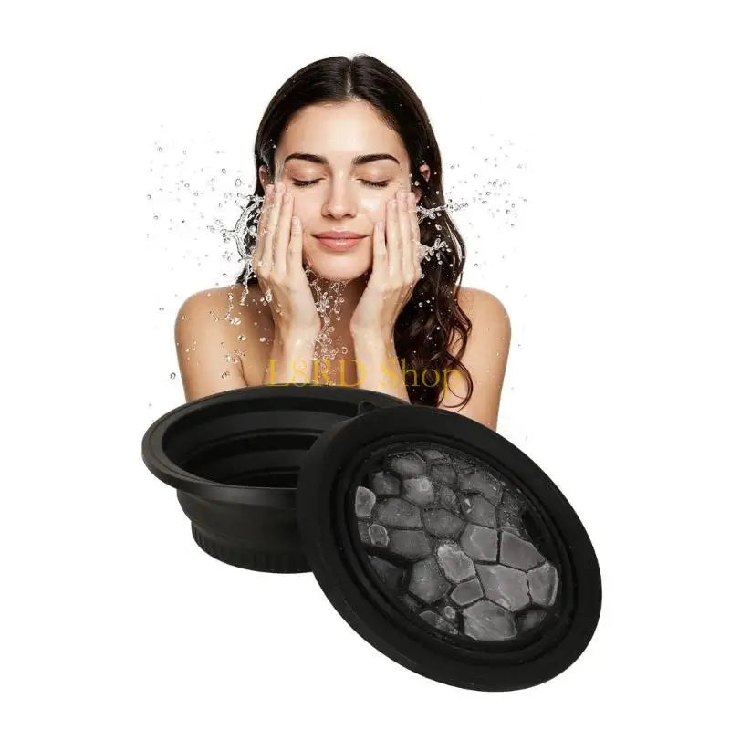 L8RD Ice Facials Washbasin Cooling Ice Face Bucket Silicone Face Ice Bath Bowl Unisex