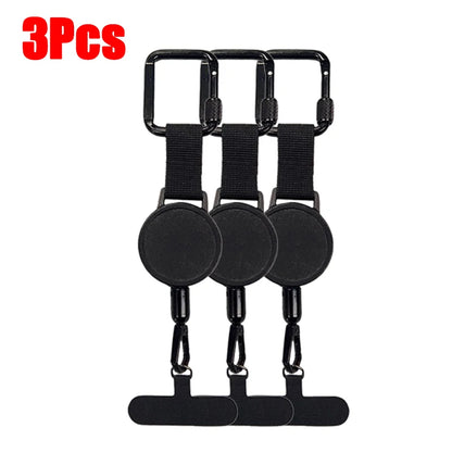1/2/3 Pcs Retractable Lanyard  Anti-Theft Phone Holder Travel Cellphone Lanyard Strap Smartphone Safety Tether With Belt Clip