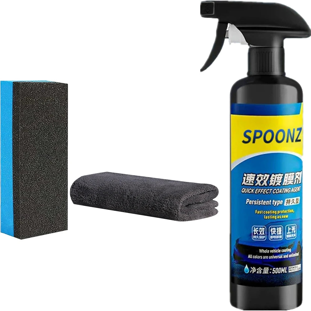 Car Coating Spray Quick Effect Coating Agent Quickly Coat Car Wax Scratch Polish Waterless Wash Oil Film Emulsion Glass Cleaner