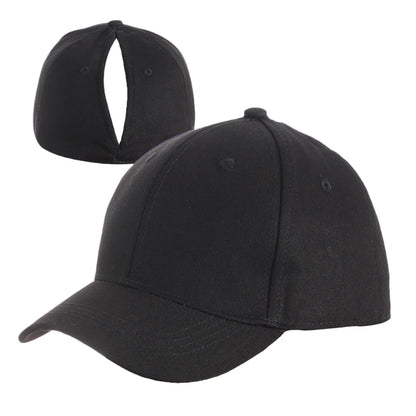 Ponytail Cap Automatic Magnetic Suction  Solid Color Adult Baseball Cap Sports Cap Quick Drying Cap Mz033
