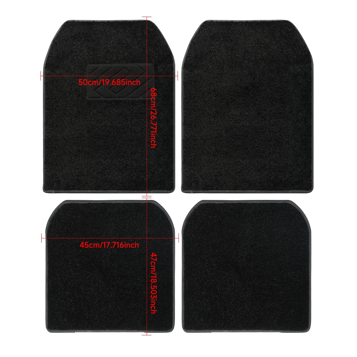Waterproof Star Light Car LED Rugs With APP Remote & Fiber Optic Twinkle Stars Car Mats Control Light Effect