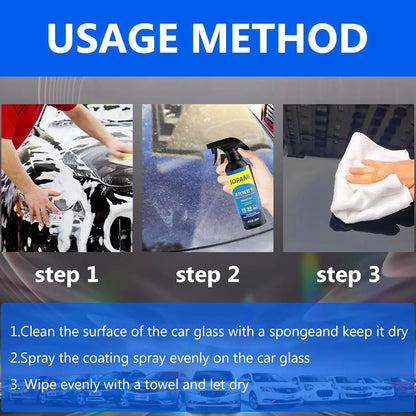 Car Coating Spray Quick Effect Coating Agent Quickly Coat Car Wax Scratch Polish Waterless Wash Oil Film Emulsion Glass Cleaner