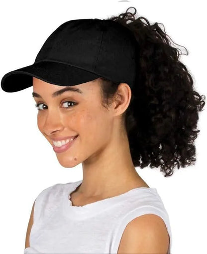 Ponytail Cap Automatic Magnetic Suction  Solid Color Adult Baseball Cap Sports Cap Quick Drying Cap Mz033