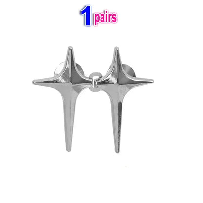 Adjustable Waist Cross Star Shape Jean Buttons- Metal Buttons Waist Tightener Clothing Pins Detachable