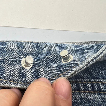 Adjustable Waist Cross Star Shape Jean Buttons- Metal Buttons Waist Tightener Clothing Pins Detachable