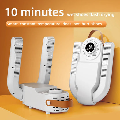 Household Shoe Warmer Heater Quick Drying Sterilizing Shoe Dryer-Intelligent Timer Shoe Dryer Adjustable Dryer