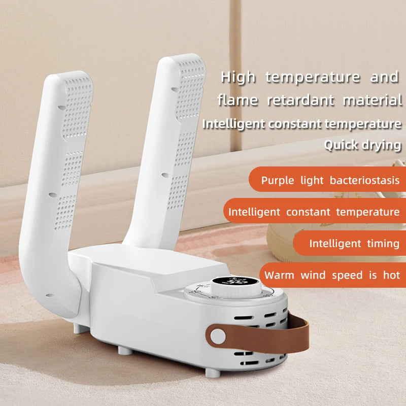 Household Shoe Warmer Heater Quick Drying Sterilizing Shoe Dryer-Intelligent Timer Shoe Dryer Adjustable Dryer