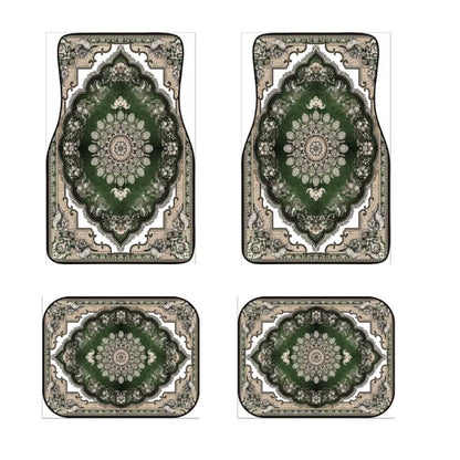 Car Universal Size Front Floor Mats Car Foot Mat Home Washable Carpet American Retro Soft Rug Non-slip Pad Cushion Easy Cleaning