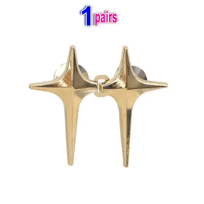Adjustable Waist Cross Star Shape Jean Buttons- Metal Buttons Waist Tightener Clothing Pins Detachable