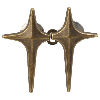 Adjustable Waist Cross Star Shape Jean Buttons- Metal Buttons Waist Tightener Clothing Pins Detachable