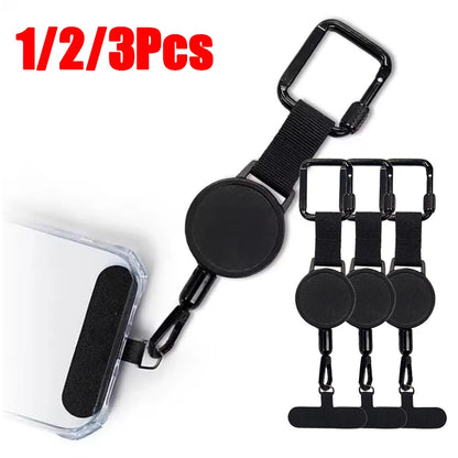 1/2/3 Pcs Retractable Lanyard  Anti-Theft Phone Holder Travel Cellphone Lanyard Strap Smartphone Safety Tether With Belt Clip