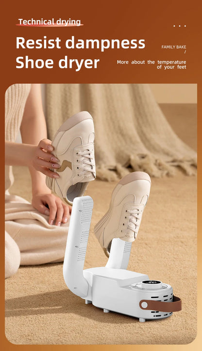 Household Shoe Warmer Heater Quick Drying Sterilizing Shoe Dryer-Intelligent Timer Shoe Dryer Adjustable Dryer