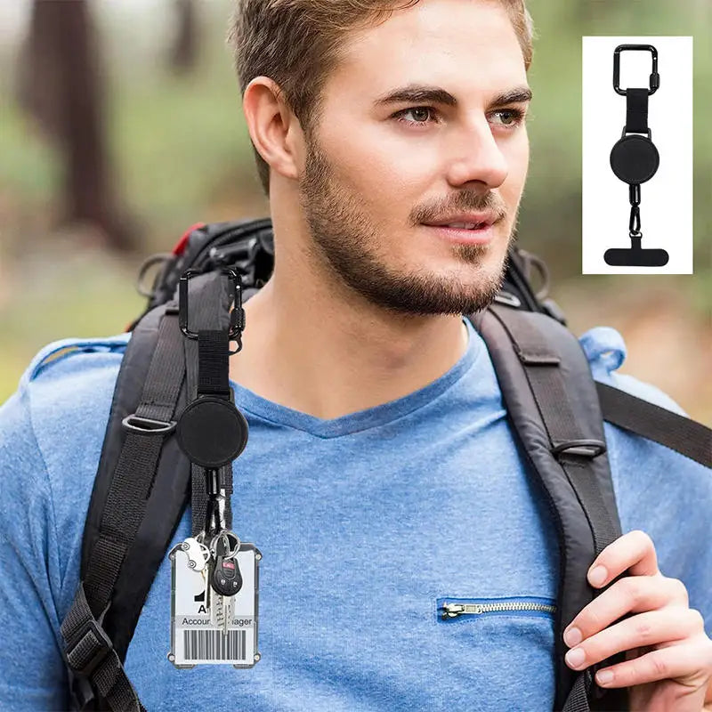 1/2/3 Pcs Retractable Lanyard  Anti-Theft Phone Holder Travel Cellphone Lanyard Strap Smartphone Safety Tether With Belt Clip