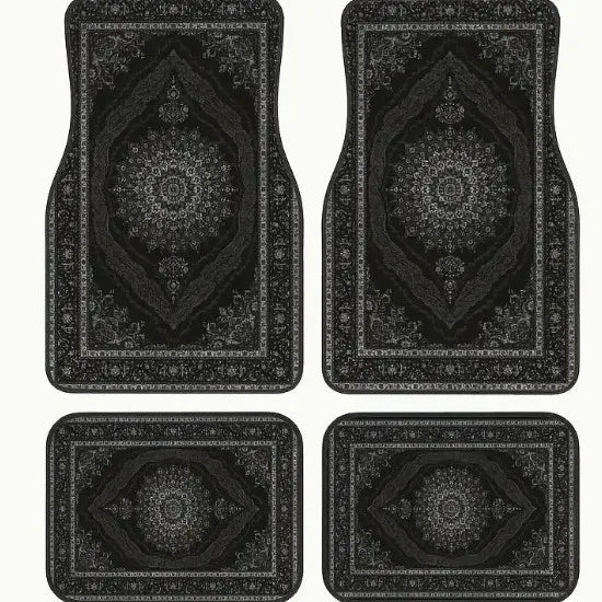 Car Universal Size Front Floor Mats Car Foot Mat Home Washable Carpet American Retro Soft Rug Non-slip Pad Cushion Easy Cleaning