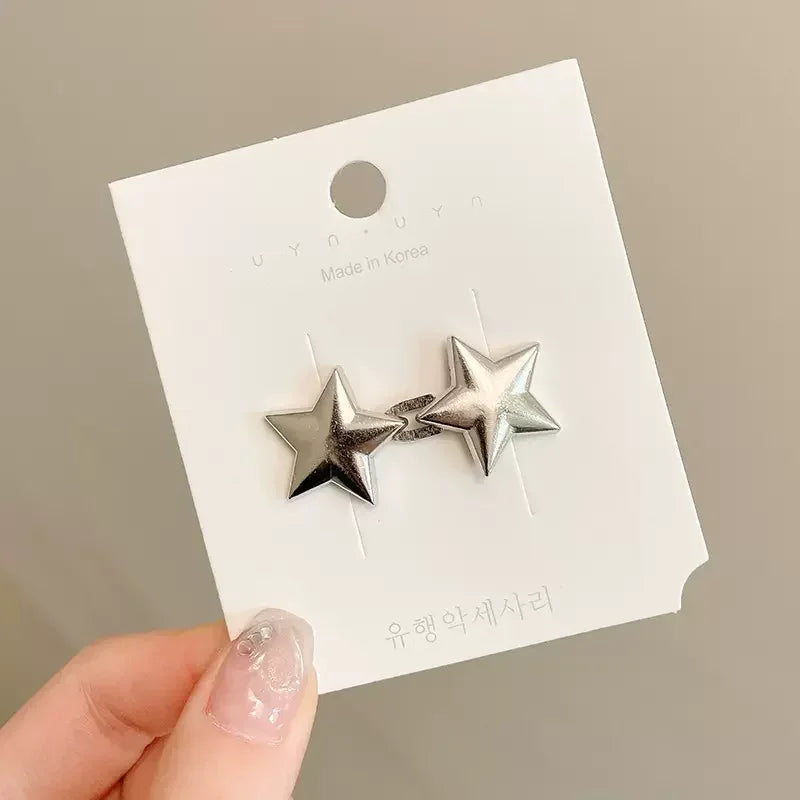 1/8set Tighten Waist Buckle Alloy Star Brooches Pins Clip Adjustable Snap Button Jeans Buttons Detachable Clothing Accessories