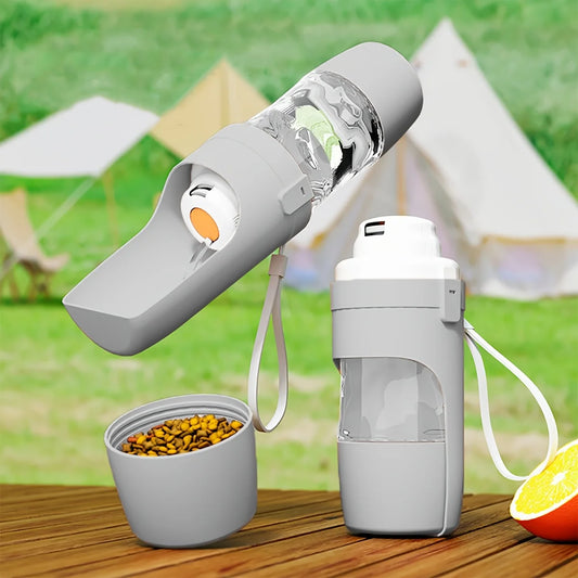 Portable Leak-Proof Dog Water Bottle - Durable Plastic Pet Hydration Dispenser with Ergonomic Handle